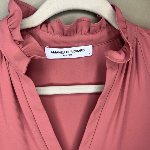 Amanda Uprichard Saffron Dress Terracotta - Picture 3 of 5